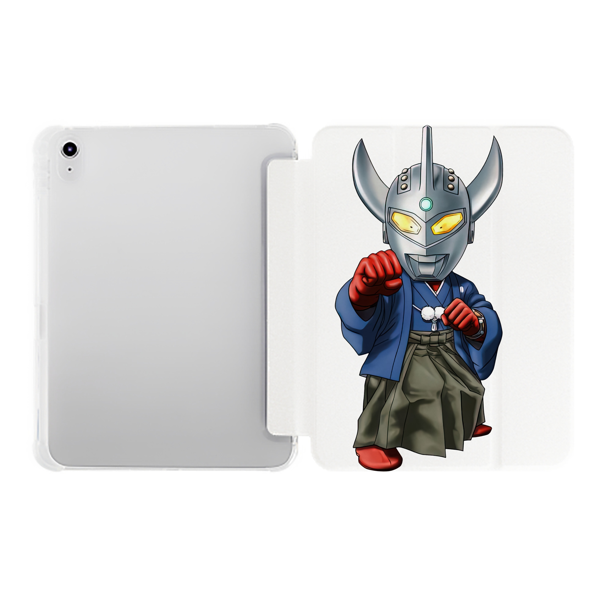 （画像用） ウルトラマン Ultraman IPad ケース ペン収納付き 三つ折りスタンド PUレザー×シリコン 対応機種9.5/10.5/10.9インチ